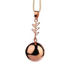 Bola nosečniški zvonček FANTASY Rose gold leaf