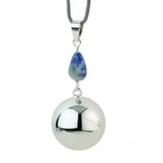 Bola nosečniški zvonček FANTASY Silver bluegrey stone