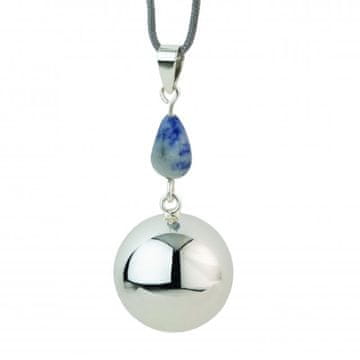 Bola nosečniški zvonček FANTASY Silver bluegrey stone