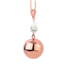 Bola nosečniški zvonček FANTASY Rose gold marble stone