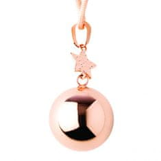 Bola nosečniški zvonček FANTASY Rose gold star