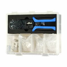 Delock klešče za RJ45 konektorje Crimp & Cut + set konektorjev 86450