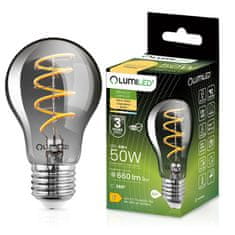 LUMILED 6x LED žarnica E27 A60 6W = 50W 660lm 2200K Topla bela 360° Filament SMOKY