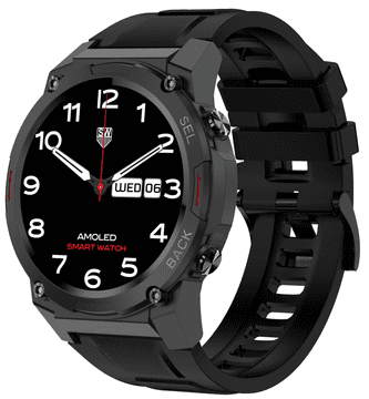 MaxCom FW63 Cobalt Pro pametna ura, črna