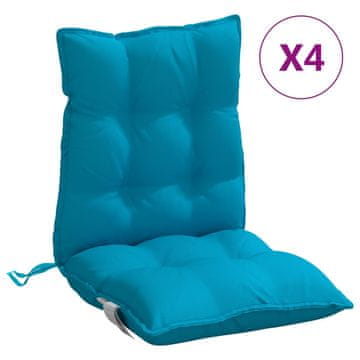 Vidaxl Blazina za stol 4 kosi svetlo modra oxford tkanina