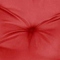 Vidaxl Blazina za kavč iz palet rdeča 50x40x12 cm