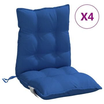 Vidaxl Blazina za stol 4 kosi kraljevsko modra oxford tkanina