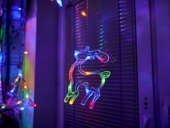 WOWO Večbarvne LED zavese - 2,5 m 138 LED z 8 načini osvetlitve IP44
