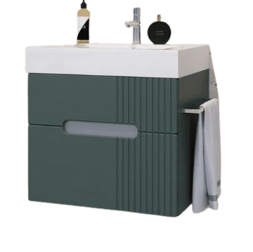 TBoss Kopalniška omarica z umivalnikom ARKO 80 zelena mat