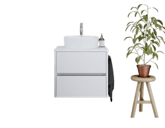 TBoss Kopalniška omarica z ROCA umivalnikom Sonja 55 cm bela visoki sijaj