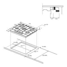 Haier HAVG75HB plinska kuhalna plošča