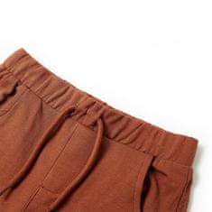 Vidaxl Otroške kratke hlače z vrvico rjave 92