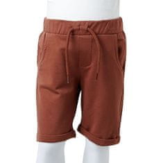 Vidaxl Otroške kratke hlače z vrvico rjave 92