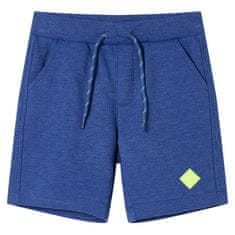 Greatstore Otroške kratke hlače z vrvico modra melange 92