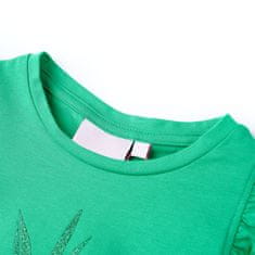 shumee Otroška majica s kratkimi rokavi zelena 128