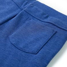 Greatstore Otroške kratke hlače z vrvico modra melange 104