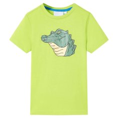 Greatstore Otroška majica s kratkimi rokavi svetlo zelena 92