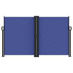 Vidaxl Zložljiva stranska tenda modra 140x1200 cm