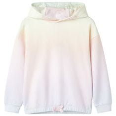 shumee Otroški pulover s kapuco zvezdnato bel 116