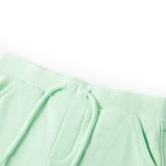 Vidaxl Otroške kratke hlače z vrvico svetlo zelene 104