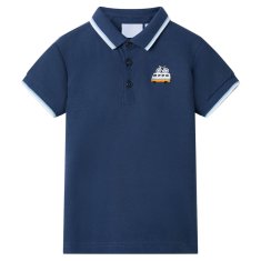 Greatstore Otroška polo majica temno modra 104