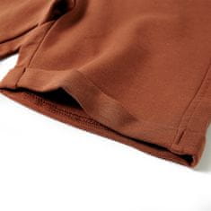Vidaxl Otroške kratke hlače z vrvico rjave 104