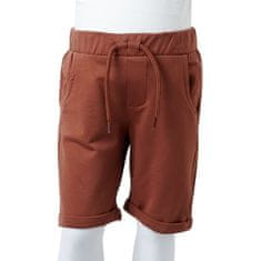 Greatstore Otroške kratke hlače z vrvico rjave 104