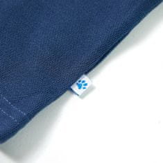 Vidaxl Otroška polo majica temno modra 128