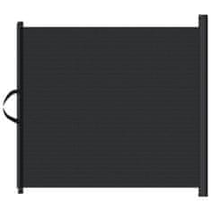 Vidaxl Izvlečna vrata za hišne ljubljenčke črna 82,5x125 cm