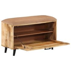 Vidaxl Klop za čevlje 80x30x45 cm trden mangov les