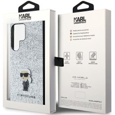 Karl Lagerfeld Ovitek Karl Lagerfeld za Samsung Galaxy S24 Ultra - Glitter Ikonik Logo Metal Pin