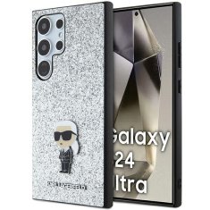 Karl Lagerfeld Ovitek Karl Lagerfeld za Samsung Galaxy S24 Ultra - Glitter Ikonik Logo Metal Pin