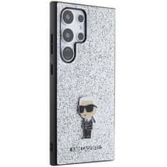 Karl Lagerfeld Ovitek Karl Lagerfeld za Samsung Galaxy S24 Ultra - Glitter Ikonik Logo Metal Pin