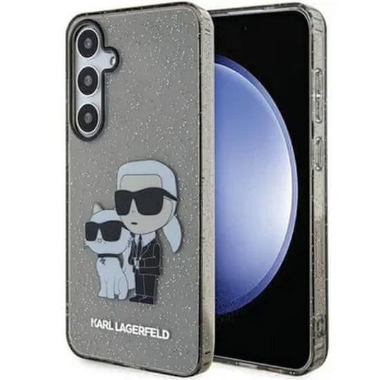 Karl Lagerfeld Ovitek Karl Lagerfeld za Samsung Galaxy S24+ - Black Glitter K&C