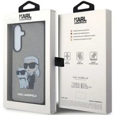 Karl Lagerfeld Ovitek Karl Lagerfeld za Samsung Galaxy S24 – Black Glitter K&C