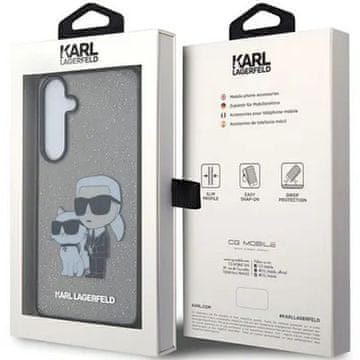 Karl Lagerfeld Ovitek Karl Lagerfeld za Samsung Galaxy S24 – Black Glitter K&C