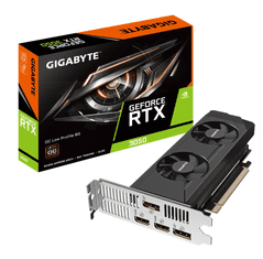 GeForce RTX 3050 OC Low Profile 6G grafična kartica, 6 GB GDDR6 (GV-N3050OC-6GL)