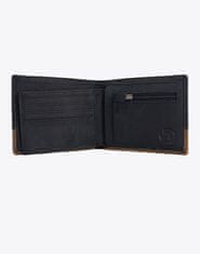 MEATFLY Moška usnjena denarnica Eddie Premium Black/Oak