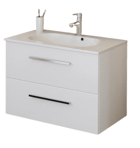 TBoss Kopalniška omarica z umivalnikom Elka 90 cm, bela visoki sijaj