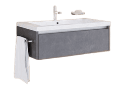 TBoss Kopalniška omarica z umivalnikom Jana 85, 1 predal, beton