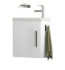 TBoss Kopalniška omarica z umivalnikom Lux 40 cm, bela
