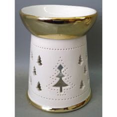 Autronic Aroma svetilka, porcelan. Zlato-bela barva. ARK3604 ZLATO