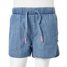 Vidaxl Otroške kratke hlače džins modra 92