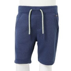 Vidaxl Otroške kratke hlače z vrvico temno modre 140