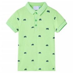 Vidaxl Otroška polo majica neon zelena 116
