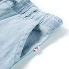 Vidaxl Otroške hlače nežna džins modra 104