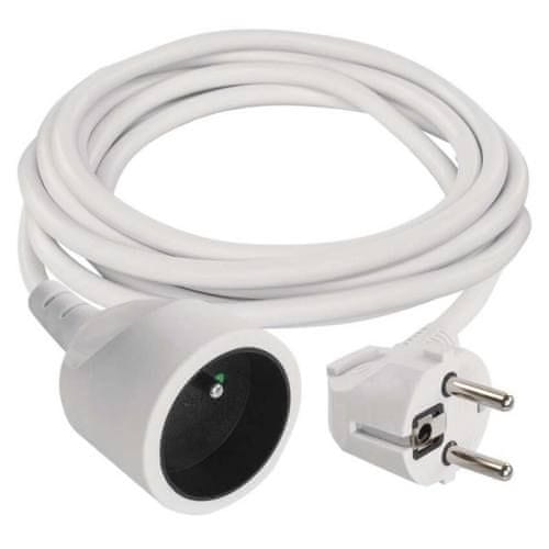 Emos Podaljševalni kabel, 7 m / 250 V, bel