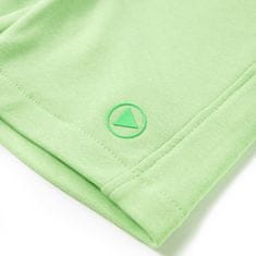 Vidaxl Otroške kratke hlače fluorescentno zelene 116