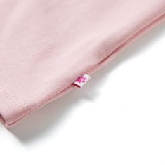 Vidaxl Otroška obleka z vrvico svetlo roza 128