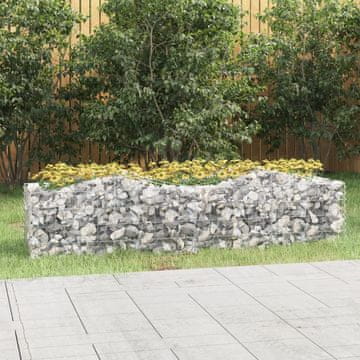 Vidaxl vidaXL Obokasta gabionska košara 200x50x50 cm pocinkano železo